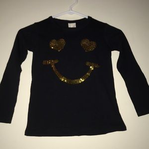 Zara 👱🏽‍♀️ Girls Pullover “Smiley Face Design” Shirt